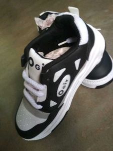 Ogly Black &amp; White Chunky Sneakers