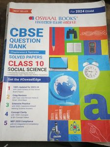 Class 10 Oswaal Social Science(S.S.T)Question Bank