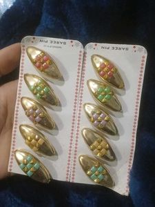 Vintage Saree Pins (Set of 10)