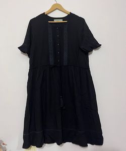 Black Boho Mini Dress