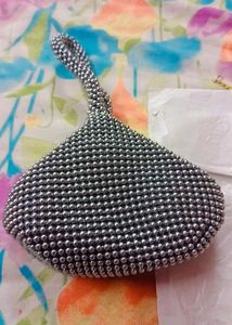 Beaded Kiss Lock Evening Bag