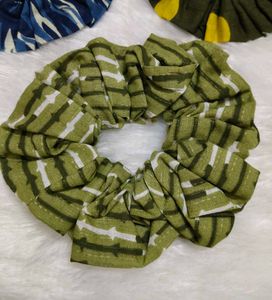 three scrunchies