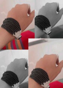 Black Beaded Bracelet