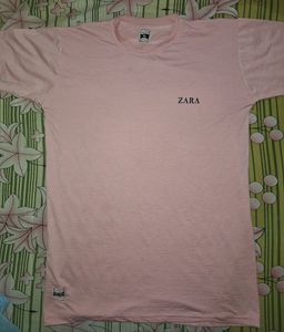 Zara Unisex Pink T-shirt