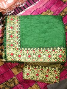 Saree with blouse