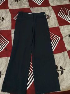 Women Wide Leg Navy Blue Pants