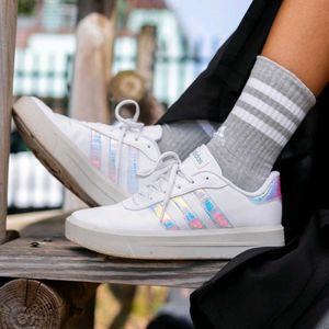ADIDAD Court Platform Sneakers - White