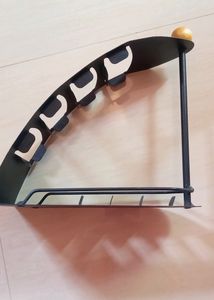 TV Remote Control Organizer, Black (Metal)