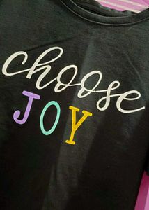 Choose Joy Graphic Crop Tee