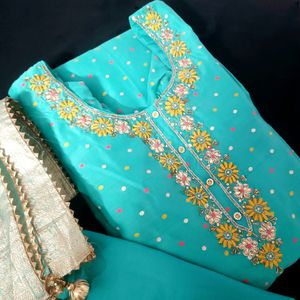 New Sea Green Color Suit Set For Women 💙💚💛🧡