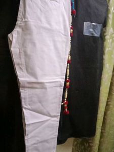 Light Grey Cotton Jeans, Ankle Length