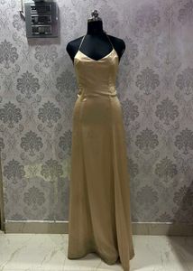 Elegant Gold Maxi Dress