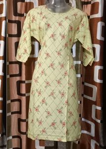 New Pack Of 1 Kurti Lemon Color