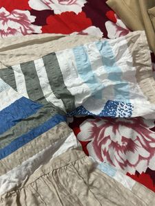 Striped Crinkle Top