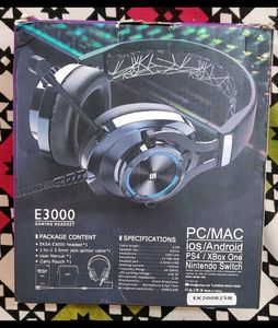 Unused Eksa E3000 Gaming Wired Headphones With Mic