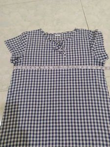 Gingham Checkered Top Bust 34,36
