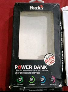 Merlin 20000-mAh Power Bank 20kmAh