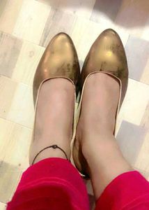 Slippers &amp; Gold Flats Bundle