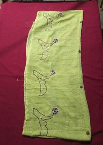Lime Green women saree