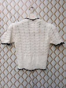 New With Tag Premium Cute Korean Knit Crop Top