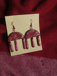 Pink Dangle Earrings