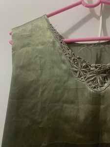 Green Sleeveless Top at Just ₹99