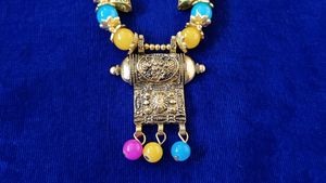 Multicolored Moti Necklace.