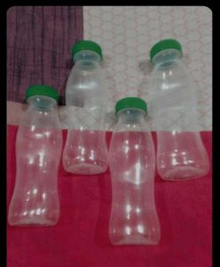 Beverage Plastic Bottles - Set of 4