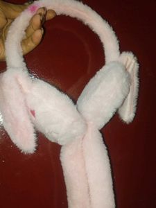 Cute Pink Bunny Earmuffs