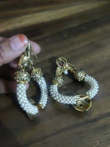 Traditional Earrings (Big) + One Set Of Earchain