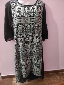 Xxl Georgette Kurta With Lining
