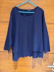 Elegant Navy Blue Top