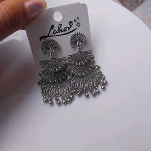Combo Of Silver Oxidised Jhumka
