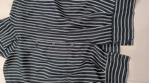 Striped Button-Up Top