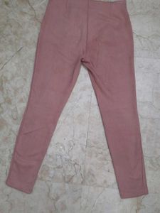 Dusty Rose Suede Pants