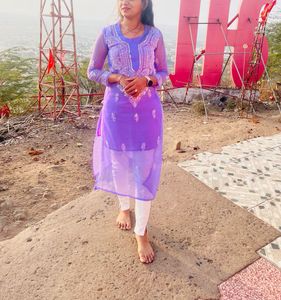 Mirror work kurti