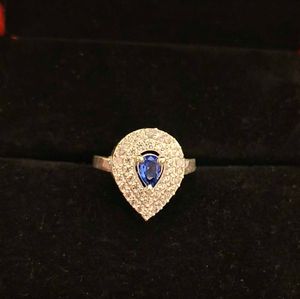 Elegant Blue Stone Ring