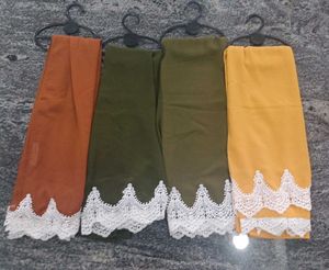 Premium White Lace Scarf Collection