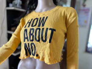 Yellow Crop Top