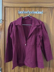Burgundy Blazer