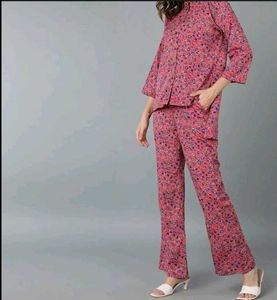 Pink High Low Coord Set