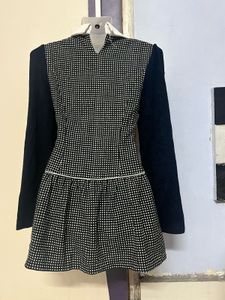 Polka Dot Korean Drop Waist Dress