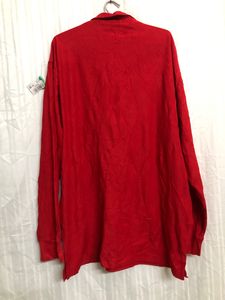 Threads Red Long Sleeve Polo T Shirt