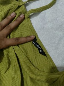 Olive Green Ribbed Cami
