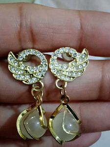 Elegant Gold Earrings (2 piece)