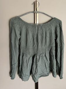 Off Shoulder Peplum Top