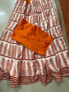 Rust Orange 🍊 Crop Top Skirt