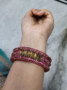 Colorful Beaded Bangle Set