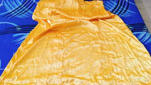 YELLOW SATIN PETICOAT