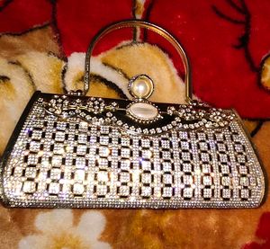 Golden Bridal Clutch